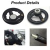 Black Round Hand Wheel with Revolving Handle, 100mm Power Lathe