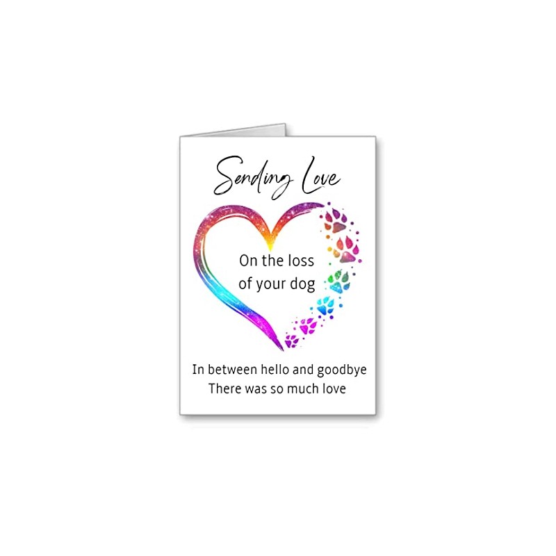 Pet bereavement Loss Sympathy card so sorry for the loss
