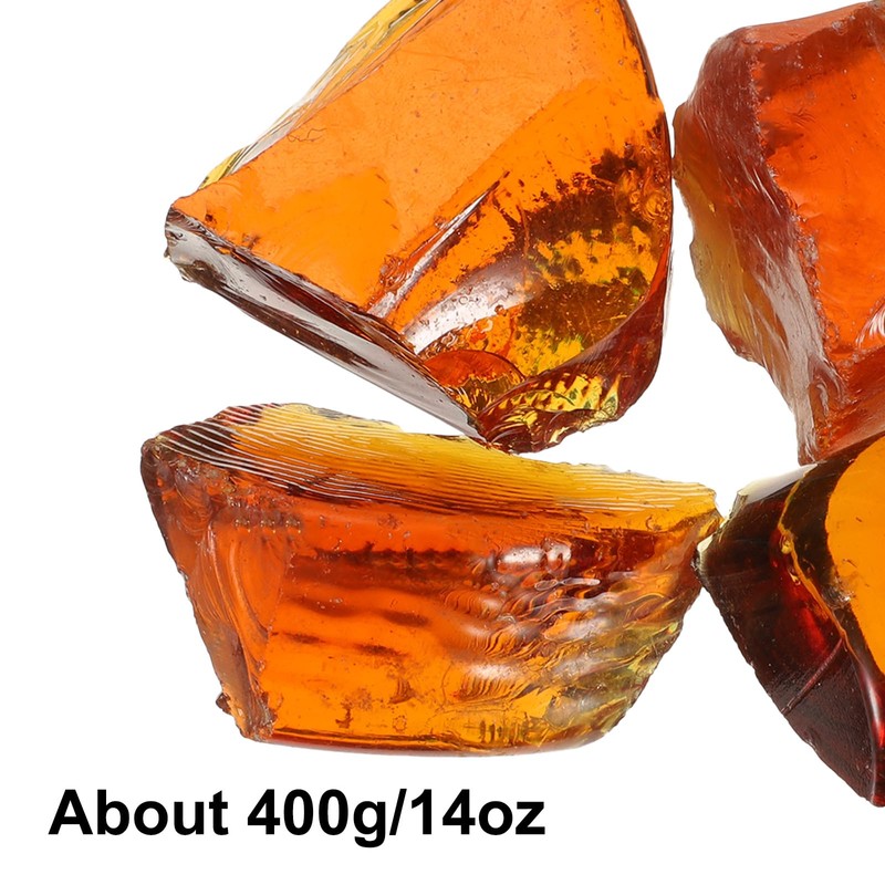 sourcing map Fire Glass for Fire Pit, 5-8cm(2"-3.1") High Luster