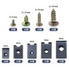 Glvaner Clip Nuts, Bolt Nuts, U-Nuts, Bolt Nuts Set, Gold