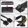 ELFJMZP 2X 8 Pin to 12 Pin Power Cable Compatible