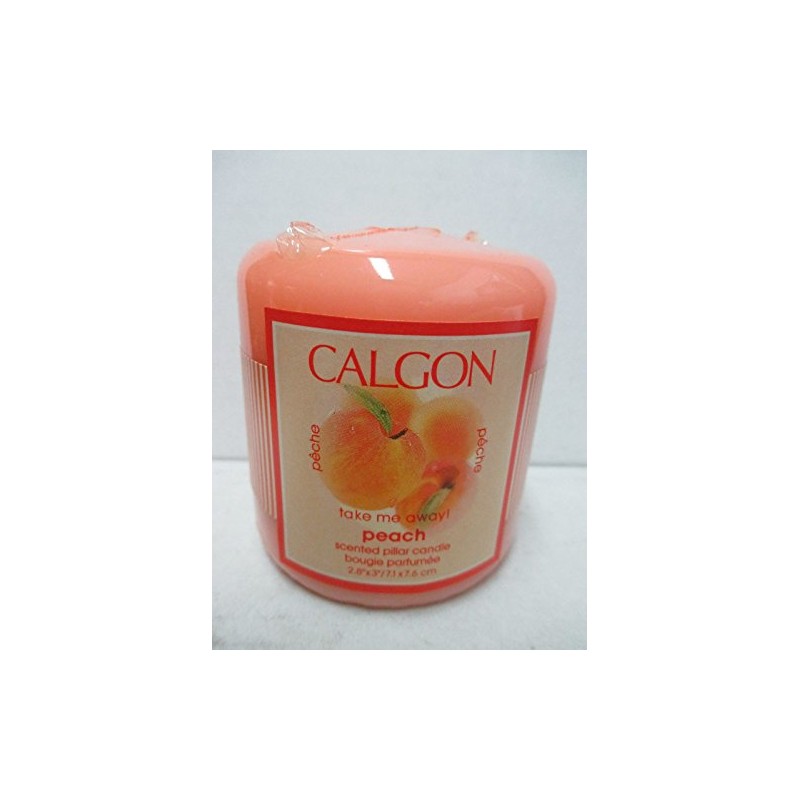 Calgon TAKE ME Away Peach Scented Candle 2.8" X 3"