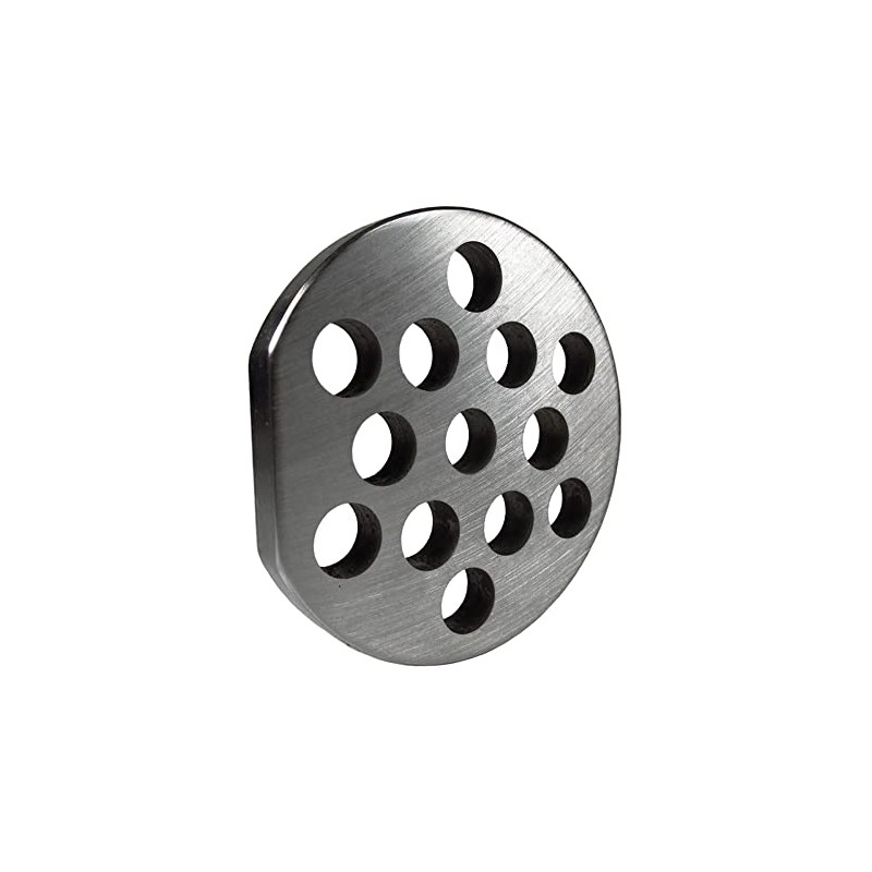 Grinder Plate with 1 Flat Edge for #22 Grinders, Butcher