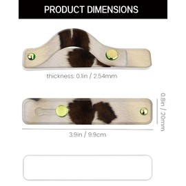 Phone Finger Strap Holder, Portable Phone Grip Loop, Telescopic Silicone Phone Stand, Compatible with Most Smartphones (Farm Animal Brown Cowhide Skin Cow)