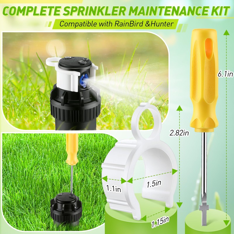 Gulfmew 7 Pack Sprinkler Head Tool Kit Compatible with Hunter