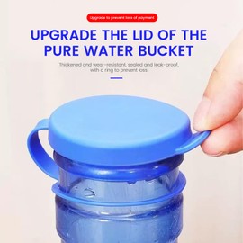 Water Jug Cap Reusable Water Jug Caps 5 Gallon Water Jug Cap Silicone Replacement Gallon Caps for 55mm Standard Bottle and Water Dispensers Non Spill 6Pcs
