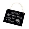Dachshund Sign, Customisable Engraved - Achtung ! Territory von ..
