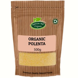 Organic Polenta 500g by Hatton Hill Organic | Creamy and Versatile Cornmeal for Cooking