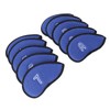 10pcs Golf Club Head Cover Breathable Nylon Mesh Soft Lining