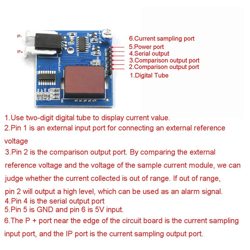 Youmile 5V 0-30A Hall Current module detection,current Overcurrent Protection Module