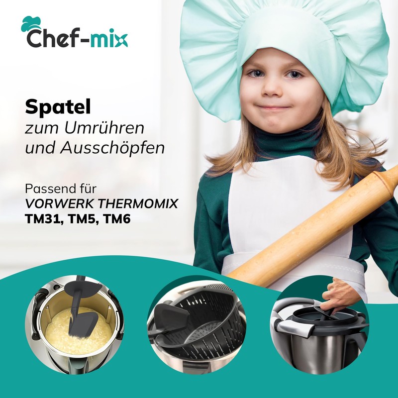 Chef-Mix Spatula Dough Scraper Replacement for Vоrwerk Thermоmix Spatula TM6