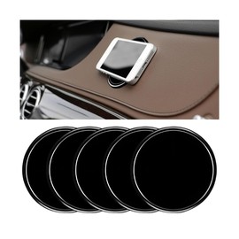 Sandfren Car Dashboard Non Slip Mat, 5PCS Anti Slide Vehicle Dash Pad for Radar Detector Cell Phone, Multifunctional Auto Interior Gripping Mat Accessories, Universal for Truck (3.15 inches)