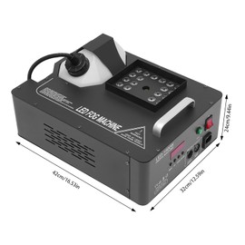 Jiabailie 500W Fog Machine for Halloween,DMX 512 3 in 1 24 LED Smoke Machine Stage Lighting Vertical Spray with Wireless Remote Controller for Halloween Wedding DJ Parties
