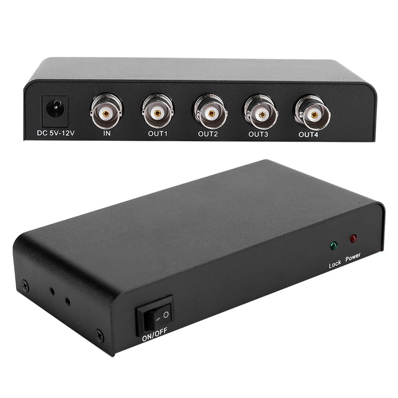 1x4 3G SDI Signal Splitter Video Converter 1 In 4
