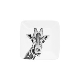Pavilion Gift Company - Giraffe - Zoo Exotic Animal 4.25" Keepsake Trinket Jewelry Giraffe Lover Home Decor Stoneware Dish