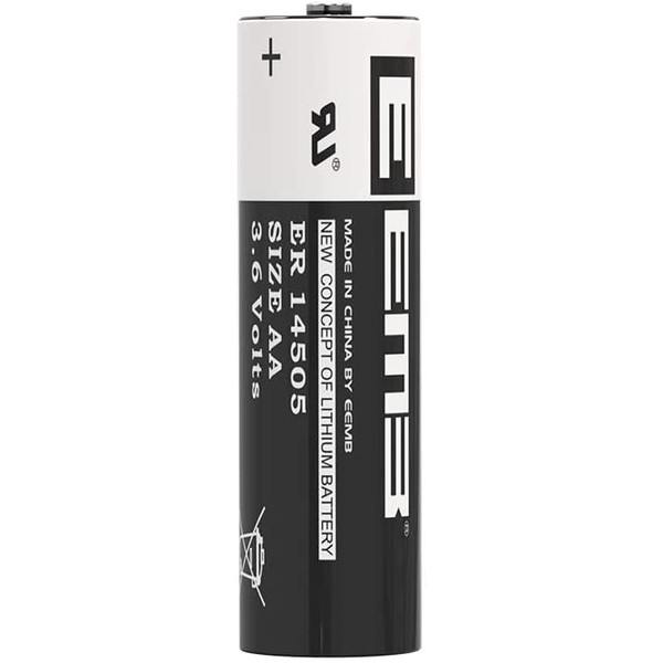 EEMB ER14505 Non-Rechargeable 3.6V Lithium Battery Li-SoCl2 AA Size 2600mAh High Capacity UL Certified Single-Use 3.6V Lithium Thionyl Chloride Battery DO NOT Charge Battery