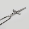 EnerMagiX Pure Titanium Cross Necklace for Men with Titanium Chain