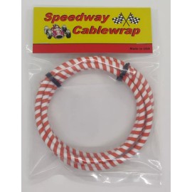 Speedway Cablewrap White & Orange Speedway Cable Wrap Coil Cover Motorcycle /  Bicycles / Scooters