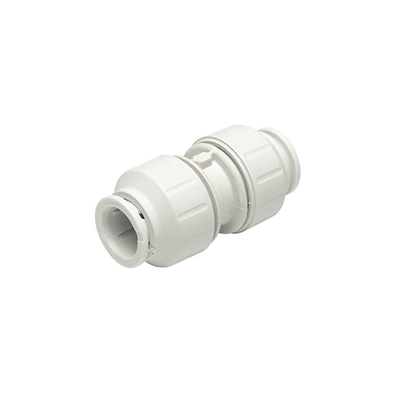 John Guest Speedfit PEM0415W Straight Connector, White, 15 mm