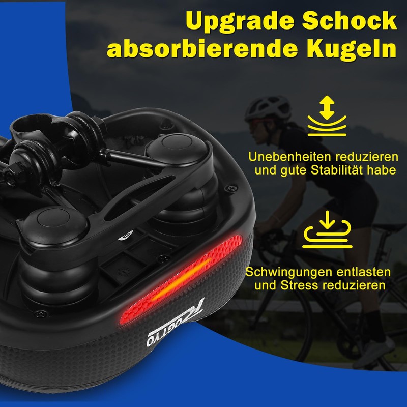 ROGTYO Bicycle Saddle Gel Bicycle Seat Pro 2.0 Upgrade Wide