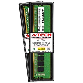 A-Tech 32GB (2 x 16GB) RAM for ASUS Prime Prime Z390-P | DDR4 2400MHz DIMM PC4-19200 288-Pin Non-ECC UDIMM Memory Upgrade Kit