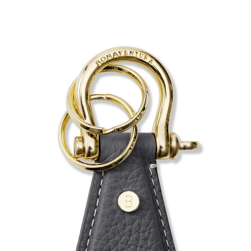 Bonaventura Shackle Key Chain, charcoal gray