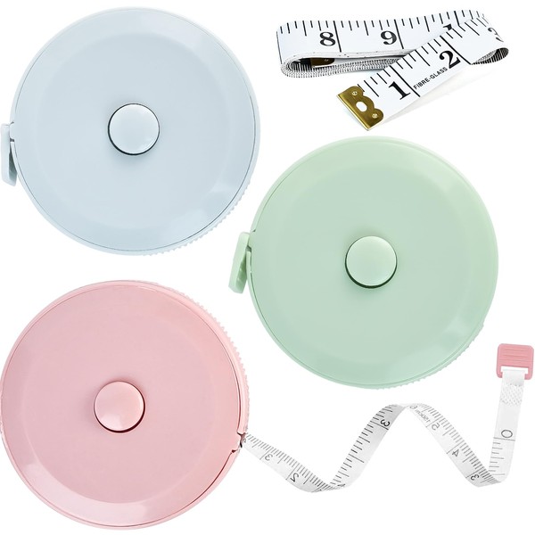 Oslynia4 Pcs Measuring Tape Retractable, 150 cm /59 inch Double