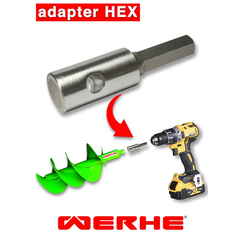 WERHE Professional Bore Suitable for Hex Drill Cordless Combi Drill
