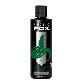 ARCTIC FOX Vegan and Cruelty-Free Semi-Permanent Hair Color Dye (8 Fl Oz, PHANTOM GREEN)