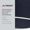 Pacific Headwear Weekender Cap, Navy/White