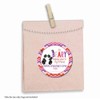 Panda Bear Themed Valentine Party Favor Sticker Labels for Girls,