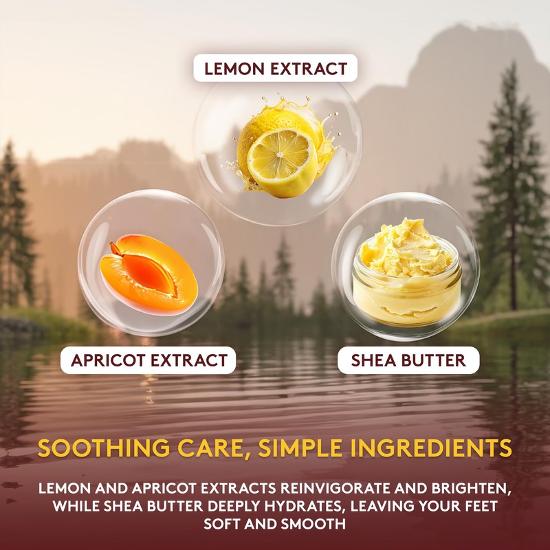 OKAY Apricot & Lemon Foot Scrub, 6 Ounce