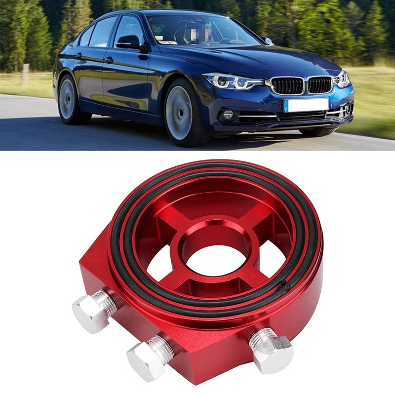 Aluminum Alloy Universal Oil Filter Temperature Cooler Gauge Sandwich Plate