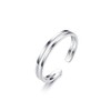 925 Sterling Silver Rings Two Rows Adjustable Toe Ring Size