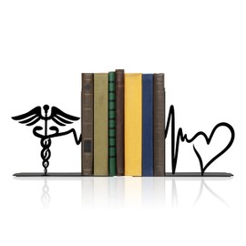 Medical Themed Bookends - Decorative Accessories for Doctor, Nurse, and Medical Office - Ideal Gifts for Nursing Students