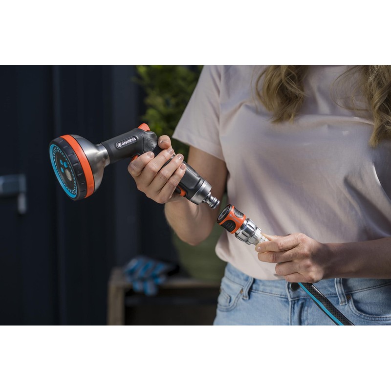 GARDENA 5-Piece Premium Metal Quick Connect Garden Fittings: Hose Attachment