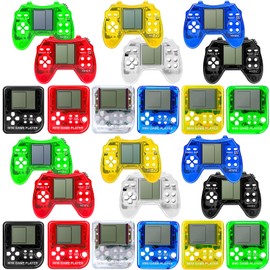 SSRMX 24Pcs Video Game Party Favors for Kids, Mini Game Keychain Arcade party favors Birthday Supplies Classroom Prizes for Boys and Girls