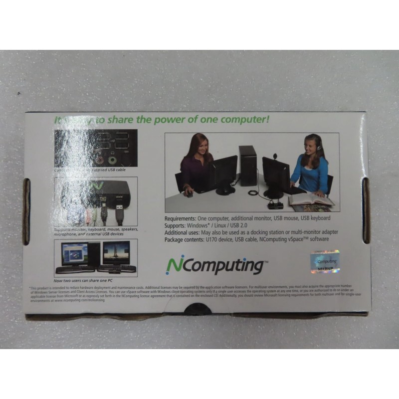 NCOMPUTING USB VIRTUAL DESKTOP MODEL U170