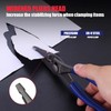 WORKPRO 8'' Long Nose Slip Joint Pliers, CR-V Needle Nose