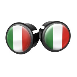 Velox Pictured Bar End Plugs, Italy, One Size