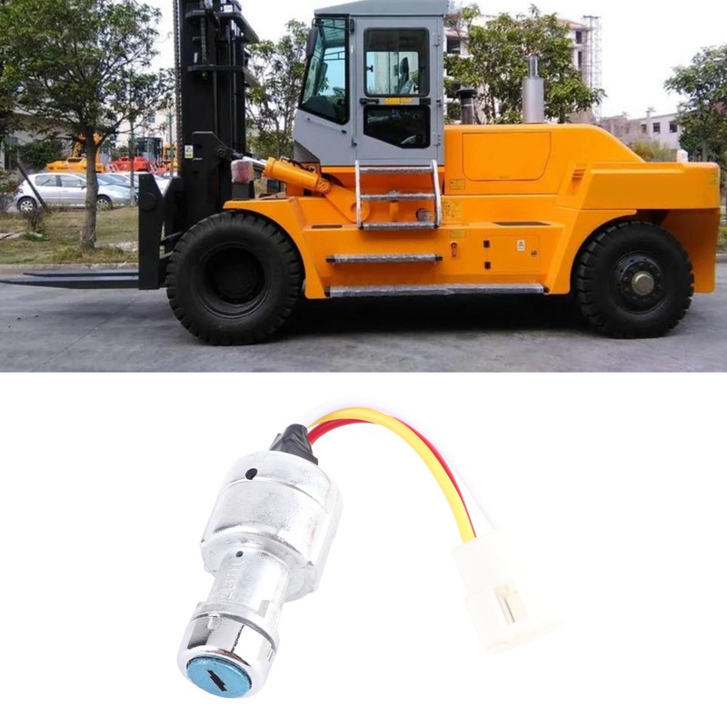 Ignition Switch with Key Assembly Replacement Forklift Parts Accessories Supplies