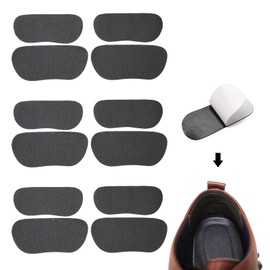YFFSFDC Shoes, Heel Repair, Inner Sneakers, Heel Repair, Patch, Heel Repair, Reinforced Inner Heel, Prevents Shoe Holes, High Heels, Leather Shoes, Sneakers, Set of 12 (6 Pairs) (Black)