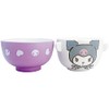 Sanrio Sanrio SAN4213-4 Kuromi Soup Bowl and Rice Bowl Dinnerware
