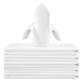 VCVCOO Cloth Napkins Set of 6, White Dinner Napkins Square Reusable17 Inch, Waffle Table Napkins Washable Great for Weddings Parties Holiday Dinner
