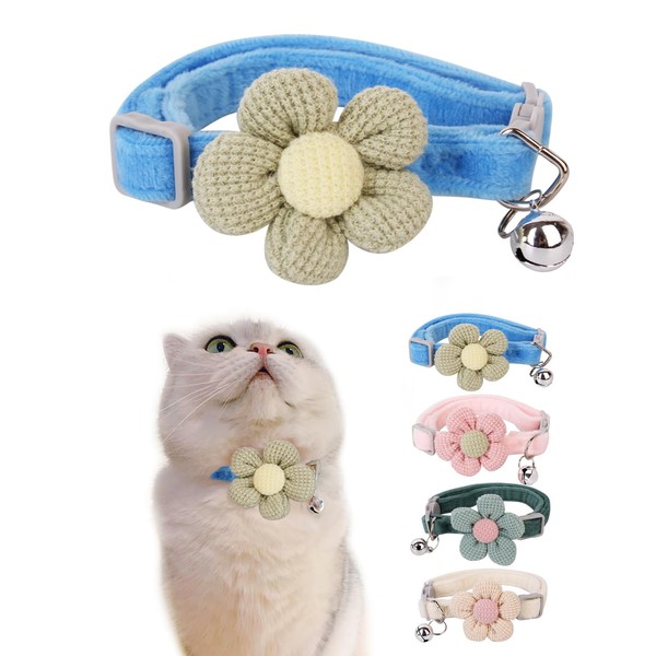 Cat Collar with Flower,Cat Collars for Girl Cats and Boy
