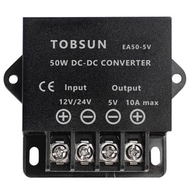HOMELYLIFE DC 12V 24V to 5V 10A 50W Power Converter Step Down Converter Adapter DC Voltage Reducer Regulator Power Supplies Transformer Module