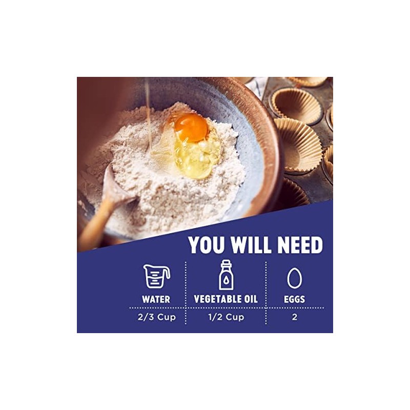 Krusteaz Wild Blueberry Muffin Mix, 17.1 OZ (Pack of 6)