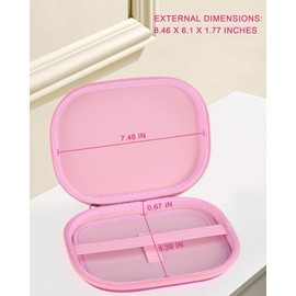 stukcaze Reading Light Case for Glocusent LITOM LEDGLE TSINGREE, Book Light Case for Reading in Bed, Portable Storage Case for Home Travel (PINK, SMALL)