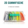Elbfang© Rubber Fish Set for Zander Fishing | +20 Snap