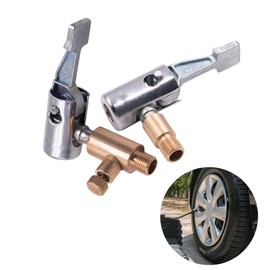 Esshogo 2 Stück Autoventil Adapter 8mm Autoventil Hebelstecker Air Chuck Tragbarer Reifenluftfutter Ventil Anschluss Reifen Ventil Luftpumpe Clip Autoluftpumpen Gewindedüsen Adapter Reifenfülldüse